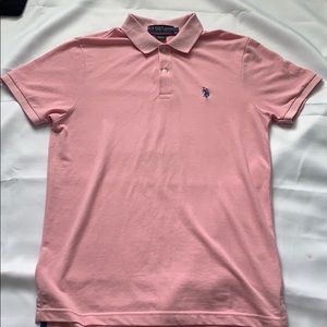 Pink polo shirt